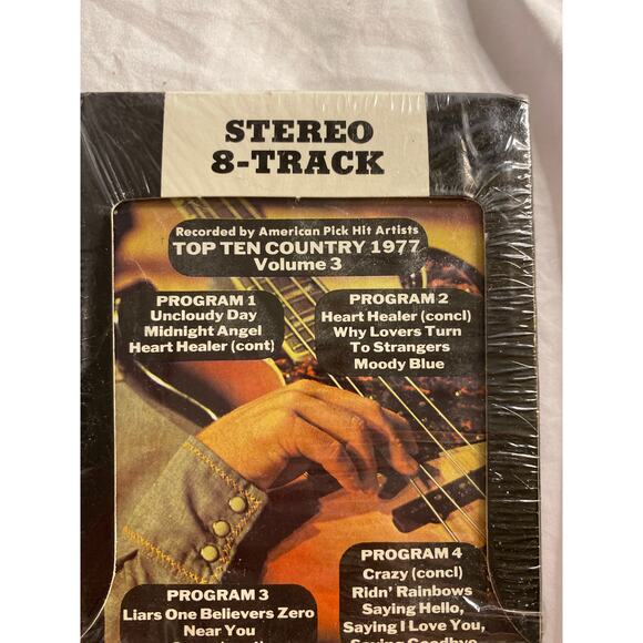 Vintage Stereo 8-Track Tape Top Ten Country 1977 Volume 3 Sealed - Picture 2 of 4